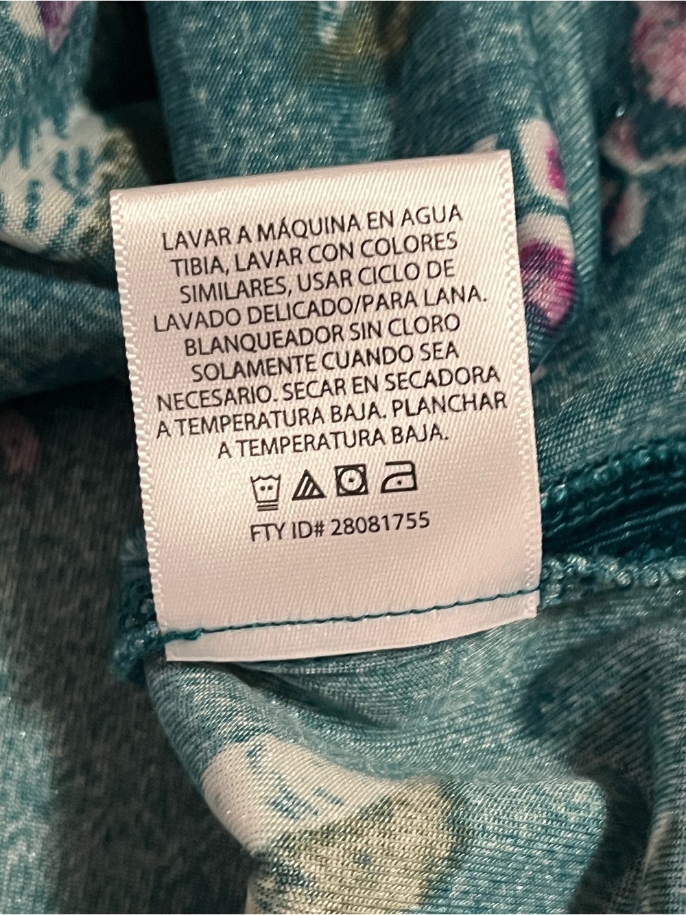 White Stag XL(16-18)Teal Velvet Burnout Sweater Floral Bloom Leaf Dark Romantic - Picture 8 of 9